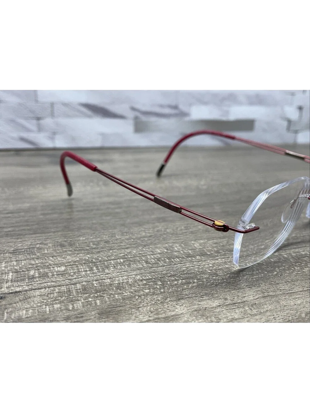 SILHOUETTE 5521 FC 3040 Red Women’s Rimless Titan Eyeglasses 53[]17-140 Frames